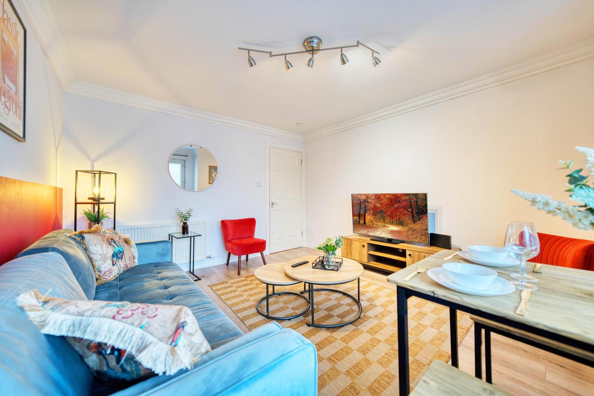 格拉斯哥Modern 2 Bed Flat With Free Parking公寓 外观 照片