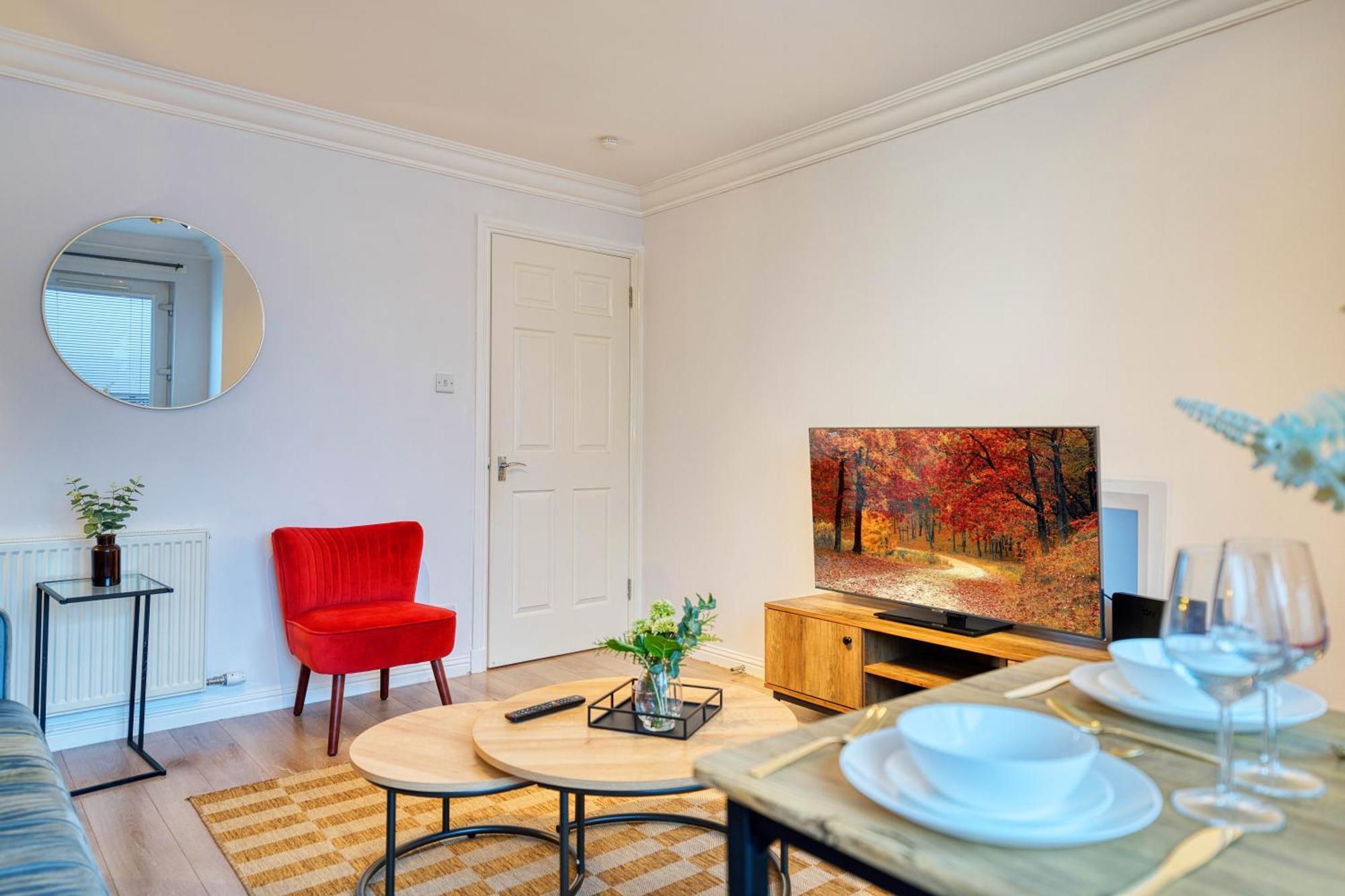 格拉斯哥Modern 2 Bed Flat With Free Parking公寓 外观 照片