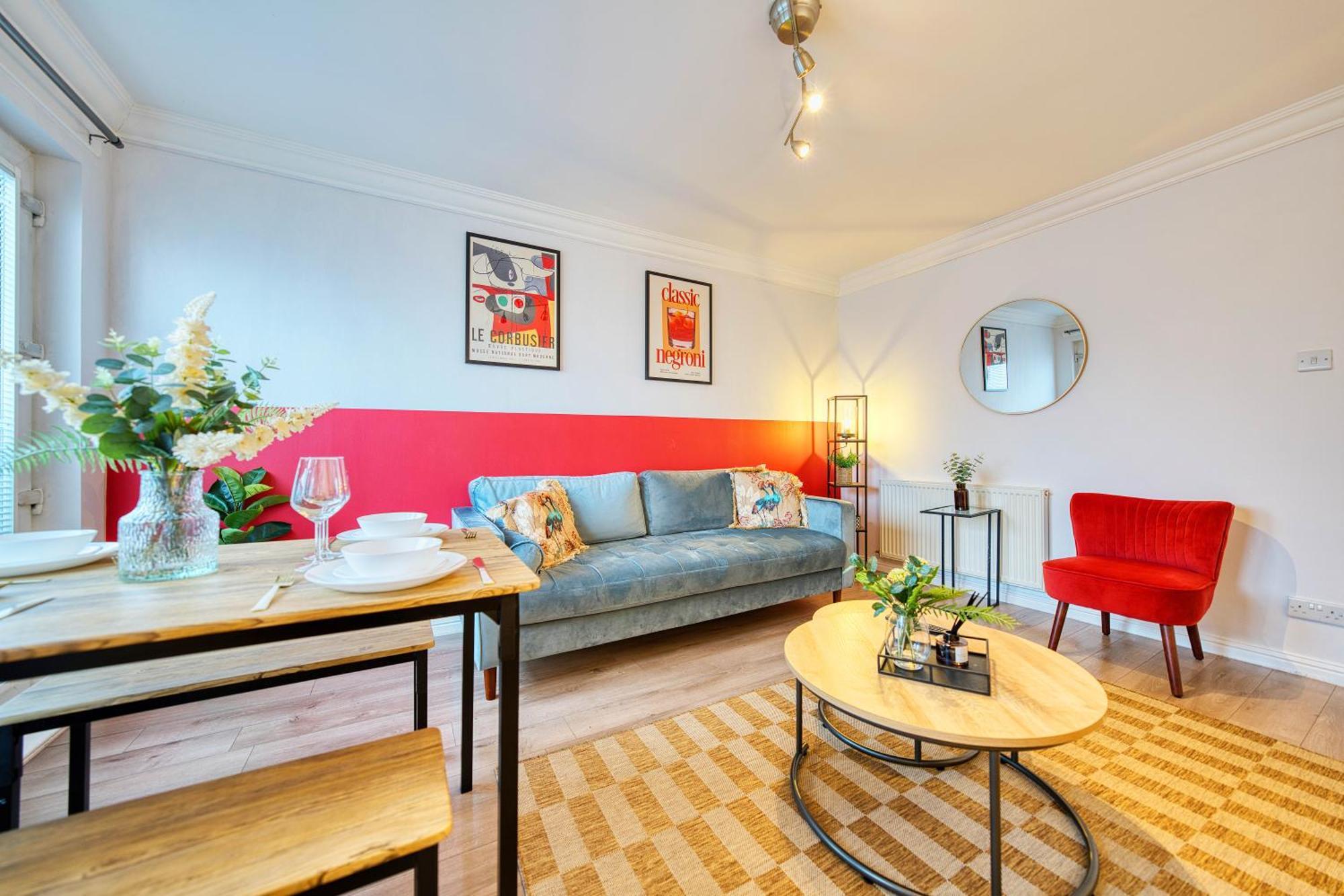格拉斯哥Modern 2 Bed Flat With Free Parking公寓 外观 照片