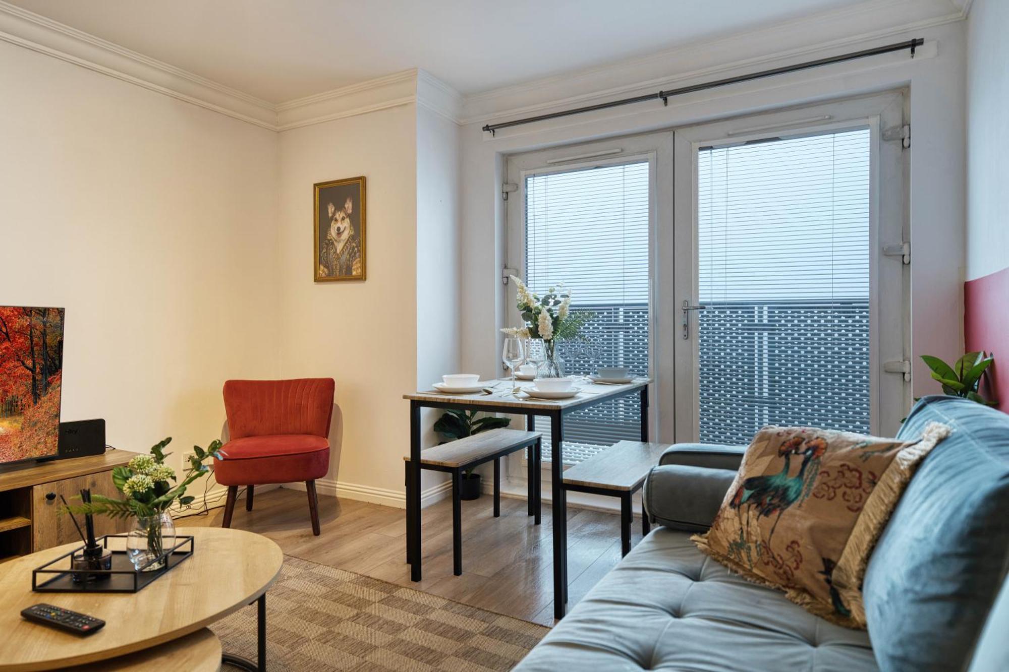 格拉斯哥Modern 2 Bed Flat With Free Parking公寓 外观 照片